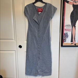 Vintage 90s Outlaw Denim Dress / Western Dress